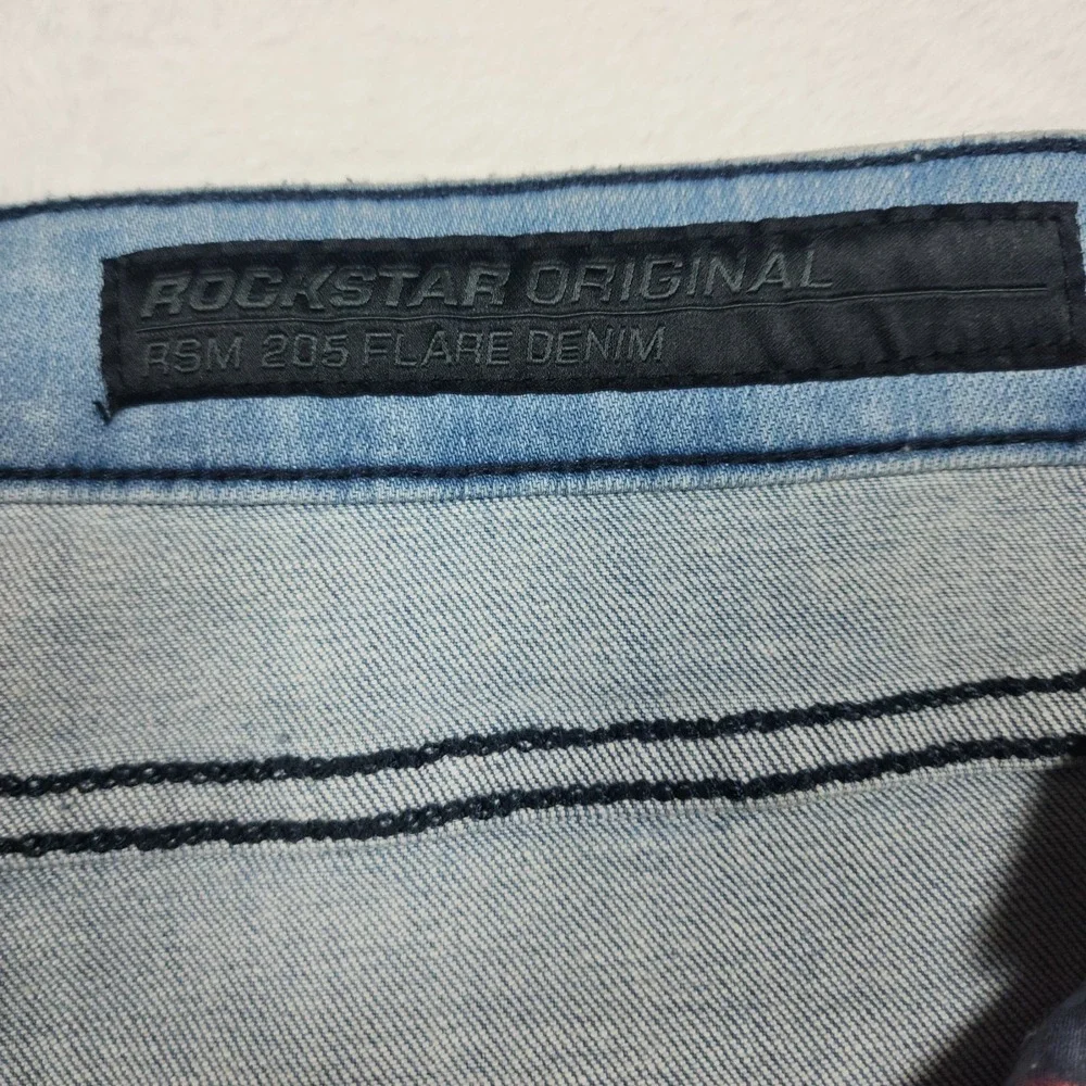 Rockstar Original Jeans Mens Size 44 Blue Distressed Stretch Denim Pants NWT